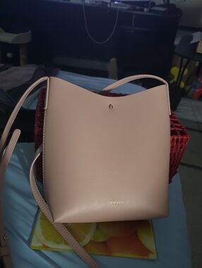 SAMARA Blush Pink Bucket Crossbody Tote